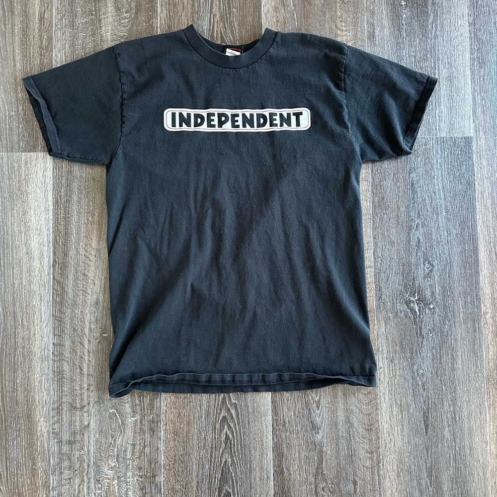 Black Short Sleeve Tee with Bold Graphic